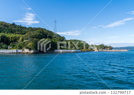 松島石濱漁港景色，日本三景之一 132799717