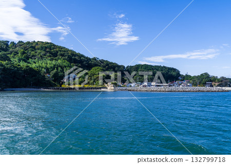 松島石濱漁港景色，日本三景之一 132799718