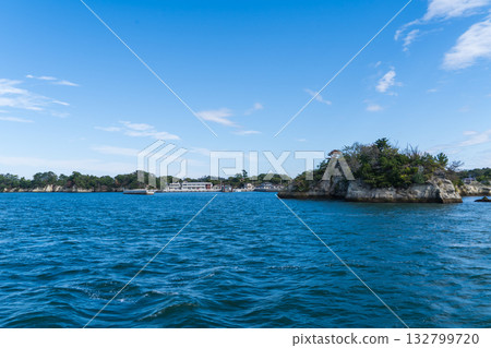 松島野野島的景色,日本三景之一。 松島野野島的景色,日本三景之一。 132799720