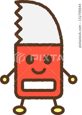 人物風格單圖示插圖：鋸 132799844