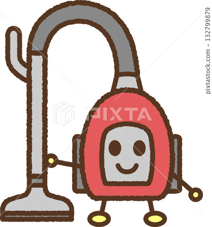 Character-style single icon illustration: vacuum cleaner 132799879