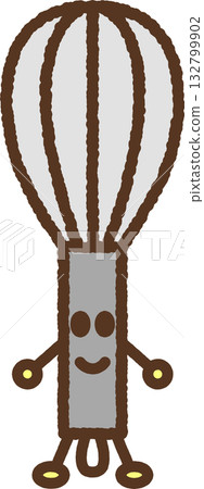 Character-style single icon illustration: Whisk 132799902