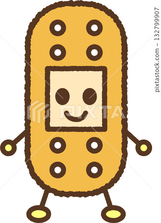 Character-style single icon illustration: Bandage 132799907