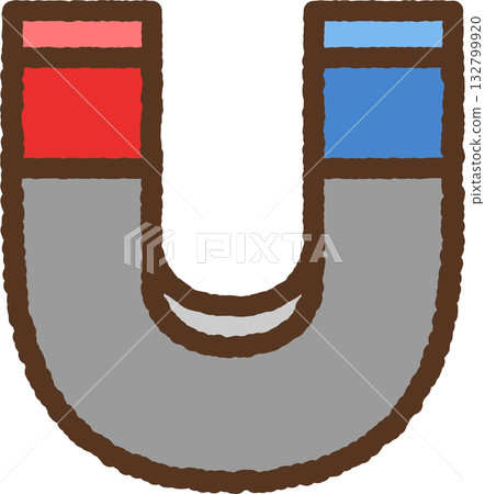 簡單的手繪圖示插圖：磁鐵 132799920