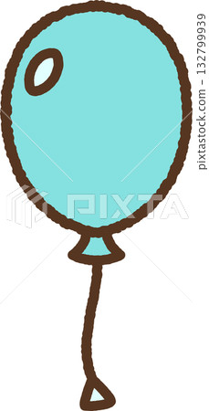 手繪簡約圖示插圖：氣球 132799939