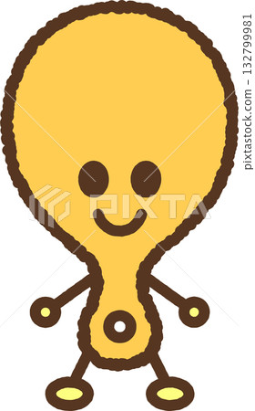 人物風格單圖示插圖：飯勺 132799981