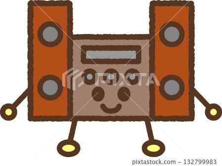 角色風格單圖示插圖立體 角色風格單圖示插圖立體 132799983