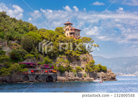 Villa on cliff in Portofino Italy Villa on cliff in Portofino Italy 132800588