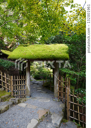 Scenery of the approach to Jakkoin Temple in Ohara, Kyoto Scenery of the approach to Jakkoin Temple in Ohara, Kyoto 132801961