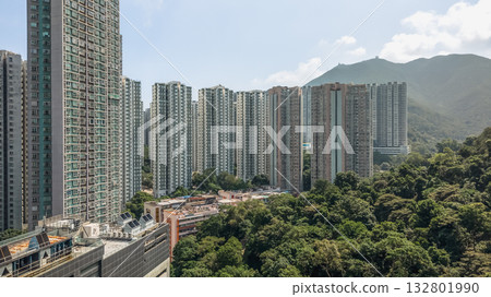 Oct 18 2025 Modern Residential Towers in Quarry Bay Hong Kong Oct 18 2025 Modern Residential Towers in Quarry Bay Hong Kong 132801990