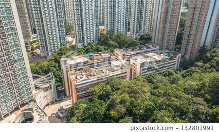 Oct 18 2025 Modern Residential Towers in Quarry Bay Hong Kong Oct 18 2025 Modern Residential Towers in Quarry Bay Hong Kong 132801991