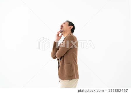 Casual business middle men worried 132802467