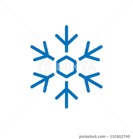 Blue snowflakes. Winter festive decoration for Christmas, New Year, and seasonal design projects Blue snowflakes. Winter festive decoration for Christmas, New Year, and seasonal design projects 132802740