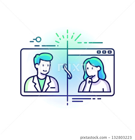 Doctor Conducting Mental Health Screening Doctor Conducting Mental Health Screening 132803223