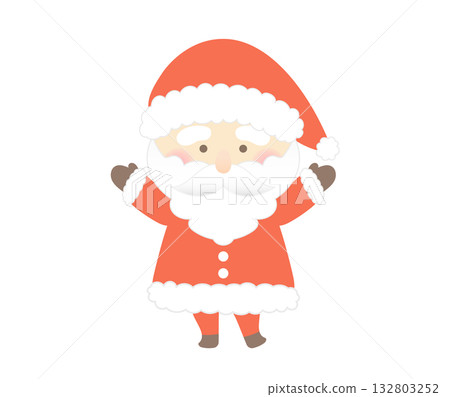 A cheerful and cute Santa A cheerful and cute Santa 132803252