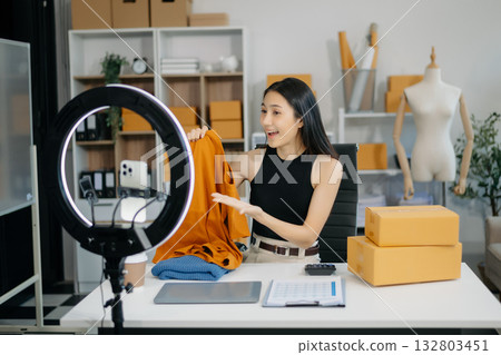 camera, smartphone, female 132803451
