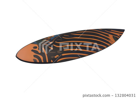 colorful surf board with transparent background colorful surf board with transparent background 132804031
