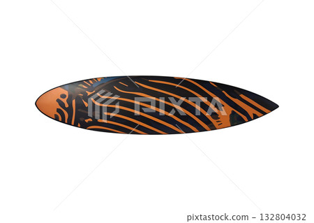 colorful surf board with transparent background colorful surf board with transparent background 132804032