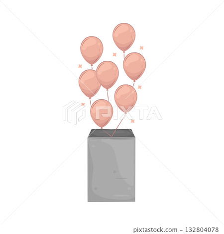 Illustration of balloon 132804078