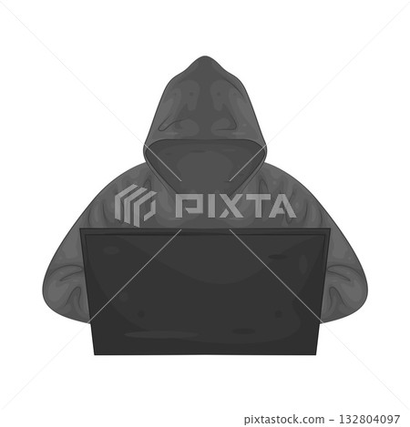 Illustration of hacker 132804097