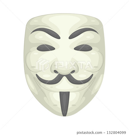 Illustration of anonymous mask 132804099