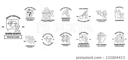 The designs are all black and white and are arranged in a grid The designs are all black and white and are arranged in a grid 132804413