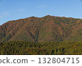 Mt. Yahiko Autumn leaves Blue sky 132804715
