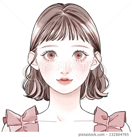 臉型：可愛型 - 瀏海 132804765