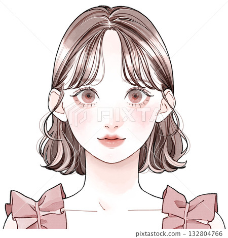 臉型：可愛型 - 中分 132804766