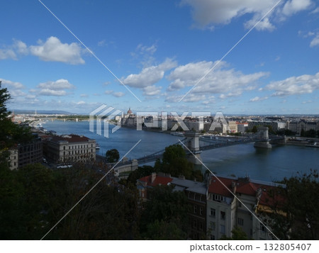 多瑙河和布達佩斯城市景觀 132805407