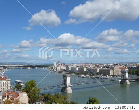 Danube River and Budapest cityscape 132805413