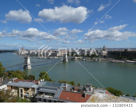 多瑙河和布達佩斯城市景觀 132805415