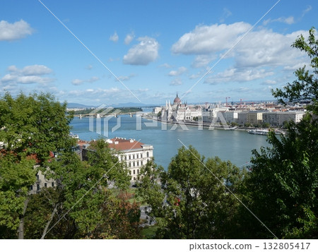 多瑙河和布達佩斯城市景觀 132805417