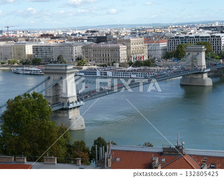 多瑙河和布達佩斯城市景觀 132805425