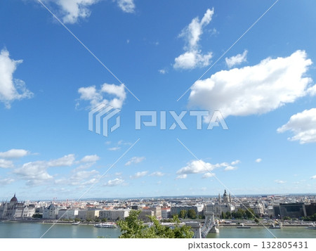 多瑙河和布達佩斯城市景觀 132805431