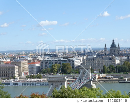 多瑙河和布達佩斯城市景觀 132805446