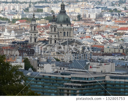 從蓋勒特山眺望多瑙河和布達佩斯 132805753