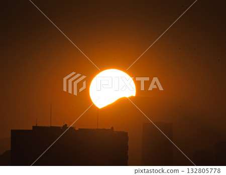 Sunset over Fuji 132805778
