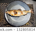 Ayu (sweetfish) with roe grilled with salt 132805814