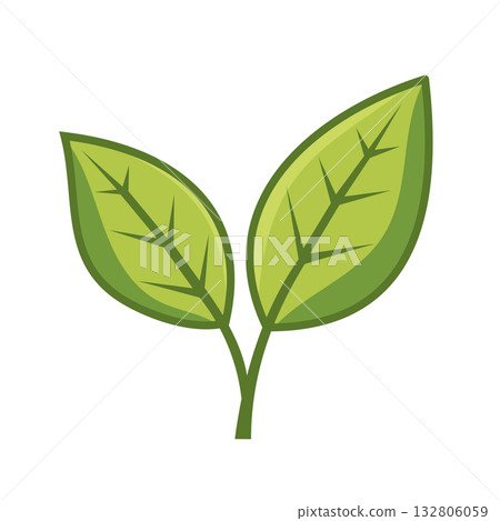 Green leaves illustration representing nature, growth, and environmental sustainability concepts Green leaves illustration representing nature, growth, and environmental sustainability concepts 132806059