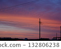A sunset sky with a stunning gradation of colors 132806238