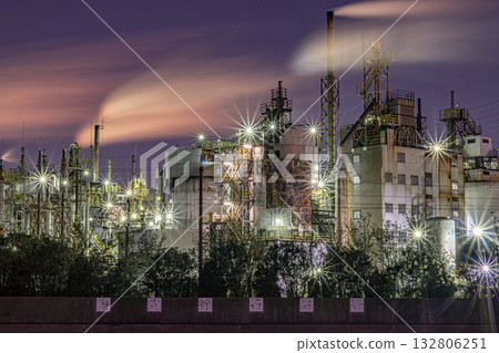 竹豐港工廠夜景 竹豐港工廠夜景 132806251