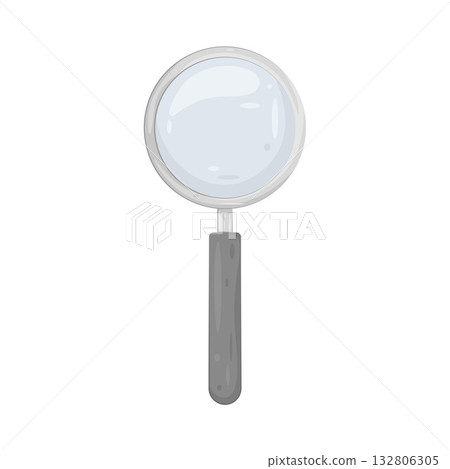 Illustration of magnifying glass 132806305