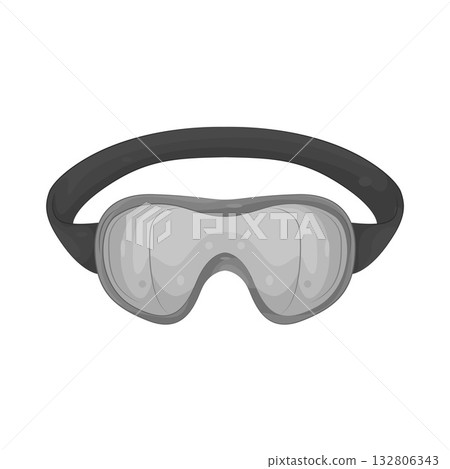 Illustration of diving mask Illustration of diving mask 132806343