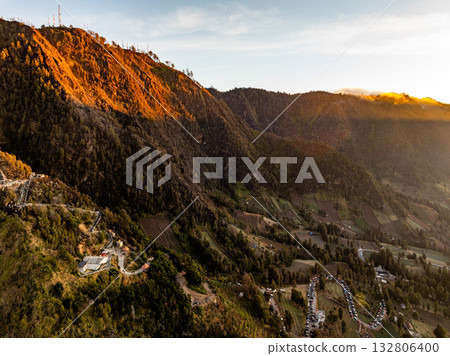 Amazing View beautiful landscape nature view in the morning at Indonesia 132806400