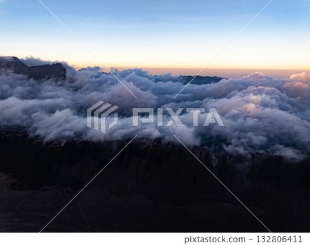 Amazing View beautiful landscape nature view in the morning at Indonesia 132806411