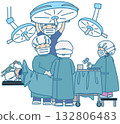 Medical staff under surgery 132806483
