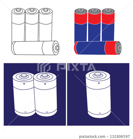 battery icon  design 132806597