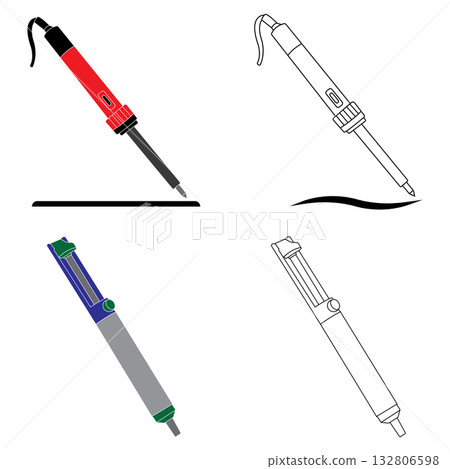 electric soldering iron design 132806598
