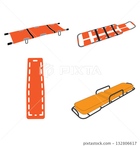 medical equipment, emergency stretcher icon 132806617